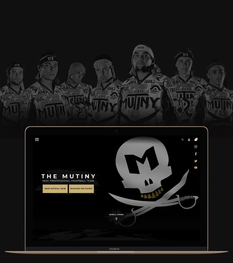 Mutiny Paintball Team Hero Image